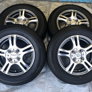 RIZLEY13インチホイール 4穴 PCD100 オフセット42 ブリジストン低燃費 
