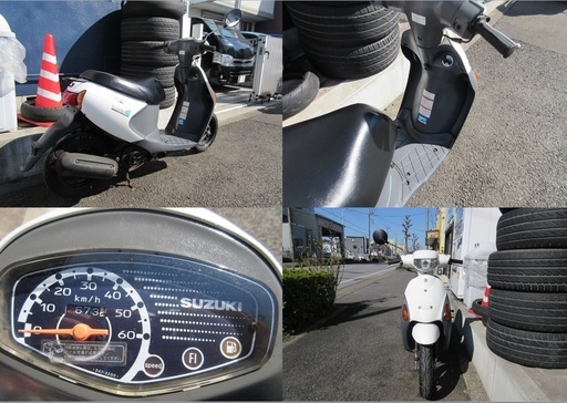 埼玉川口発！スズキ レッツ4 ホワイト 低燃費 即引渡し可能！! 埼玉