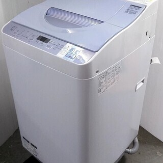 配達設置? 乾燥付き　洗濯機　5.5キロ　温風乾燥　抗菌穴無し槽