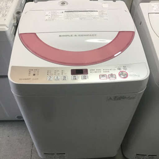 【送料無料・設置無料サービス有り】洗濯機 SHARP ES-GE60A-P 中古