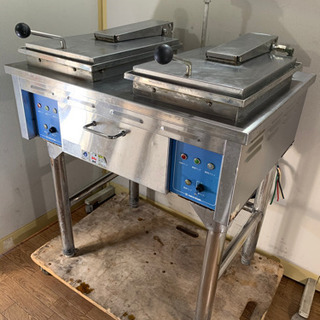 ニチワ/NICHIWA 業務用 2連卓上餃子焼き器/ギョウザ 店舗 厨房 NGM-5.6ASP