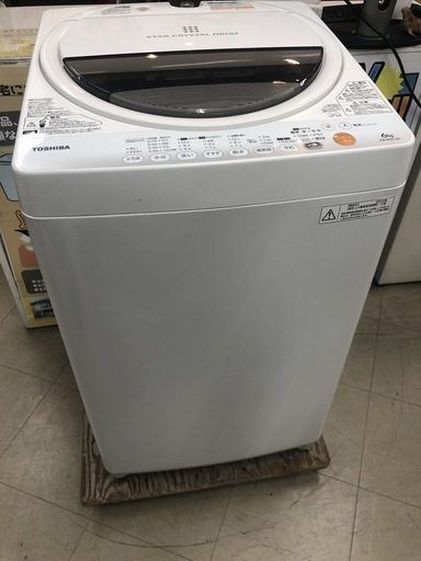 【終了】J234 【動作確認、クリーニング済】 TOSHIBA 東芝　洗濯機 6kg  2013年製　AW-60GL