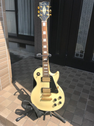 レスポール エレキギター白 (漆原倖太) 木更津の弦楽器、ギターの中古 