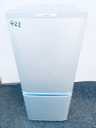 422番 MITSUBISHI✨ ノンフロン冷凍冷蔵庫❄️  MR-P15W-S‼️