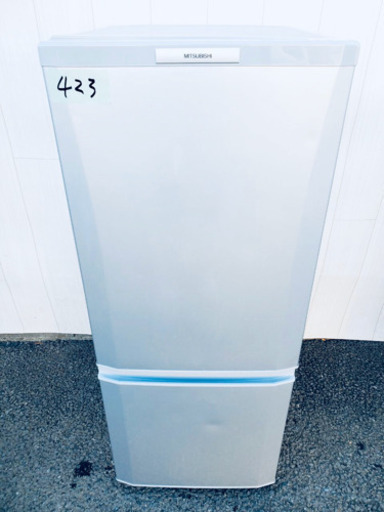 423番 MITSUBISHI✨ ノンフロン冷凍冷蔵庫❄️  MR-P15W-S‼️