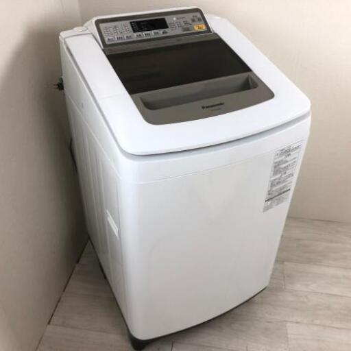 中古 10kg 全自動洗濯機 パナソニック NA-FA100H2 2016年製造 送風乾燥 自動槽洗浄 エコナビ搭載 シャンパン 大容量 まとめ洗い 世帯向け 6ヶ月保証付き
