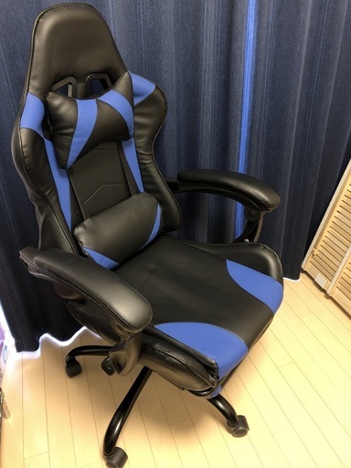 ゲーミングチェア 椅子 オフィスチェア リクライニング機能付き