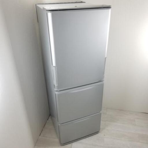 中古 350L 3ドア冷蔵庫 シャープ どっちもドア SJ-WA35B-S 2015年製 両開き 当社指定エリアは送料2200円 6ヶ月保証付き