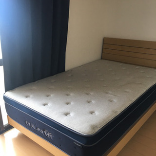 コンセント付きニトリセミダブルベット+ マットレス！SALE！20000円  