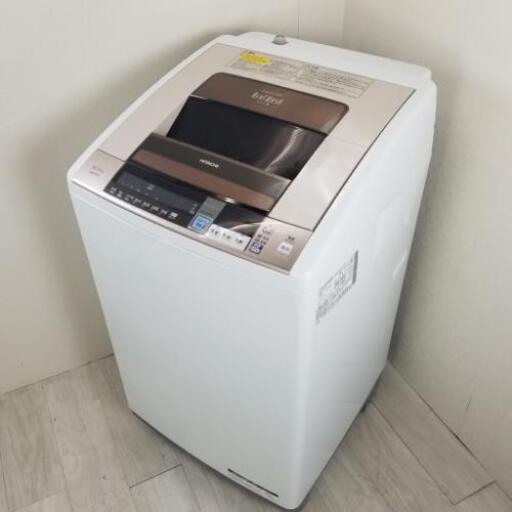 中古 縦型洗濯乾燥機 洗濯10kg 乾燥6.0kg ビートウォッシュ 日立 BW-D10TV 2014年製造 ナイアガラシャワー 自動お掃除 6ヶ月保証付き