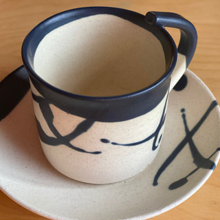 笠間焼　コーヒーカップ　ソーサー