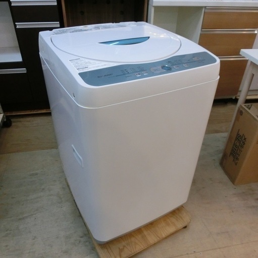 【販売終了しました。ありがとうございます。】SHARP　4.5㎏　全自動洗濯機　ES-GL45　2013年製　中古品