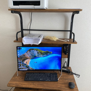パソコン、プリンター、机、椅子セット