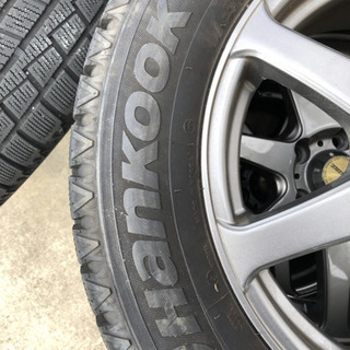 値下げ　配送可　ハンコック　スタッドレスタイヤ　ホイール付き