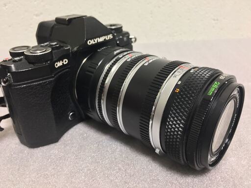 送料無料 売約済【クラシックレンズ+マクロ撮影スターターキット】オリンパス G.ZUIKO マウント変換アダプタ F3.5+接写リング(7、14、25mm)+OM-マイクロフォーサーズ 28mm レンズ
