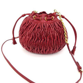 MIU MIU ミュウミュウ マテラッセ 巾着 ショルダーバッグ 