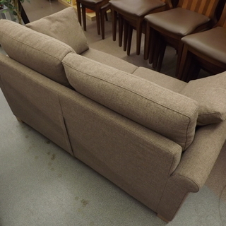 IDC 大塚家具 2人掛けソファ Duo デュオ ソファ クッション付き ダウン ブラウン 札幌 西岡店