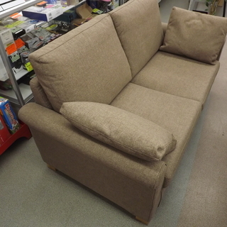 IDC 大塚家具 2人掛けソファ Duo デュオ ソファ クッション付き ダウン ブラウン 札幌 西岡店