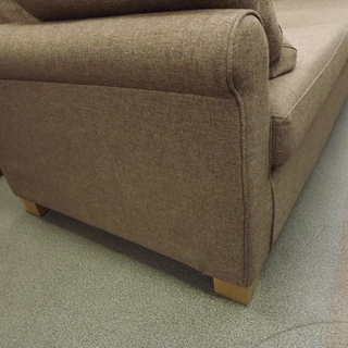 IDC 大塚家具 2人掛けソファ Duo デュオ ソファ クッション付き ダウン ブラウン 札幌 西岡店