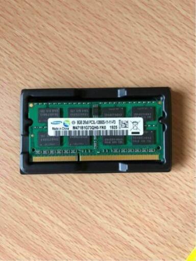 【完売御礼  新品】ノート用メモリー DDR3 PC3L サムソン2個セット 計16GB