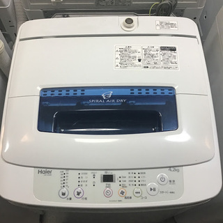 送料無料・設置無料サービス有り】洗濯機 2017年製 Haier JW-K42M 中古