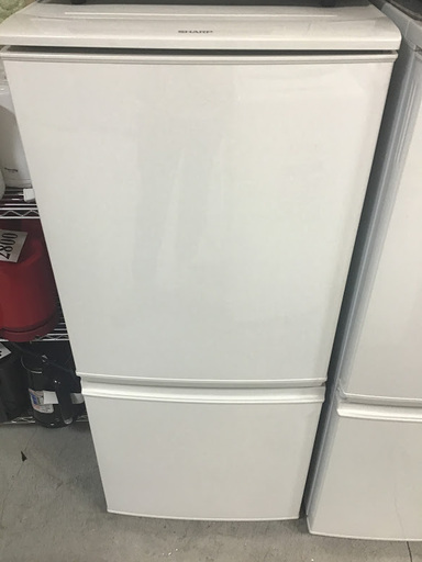 【送料無料・設置無料サービス有り】冷蔵庫 2016年製 SHARP SJ-D14B-W 中古
