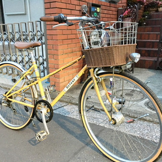 かわいい自転車、あさひAsahi ラトゥールミキスト　イエロー