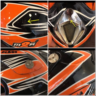 KTMとM2Rのコラボのヘルメット