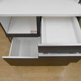 ニトリ レンジボード 幅89×奥行50.5×高さ200cm FLUTE-90KB DBRキッチンボード 食器棚 キッチン収納 NITORI ☆ PayPay(ペイペイ)決済可能 ☆ 札幌市 清田区 平岡 ニトリ レンジボード 幅89×奥行50.5×高さ200cm FLUTE-90KB DBRキッチン