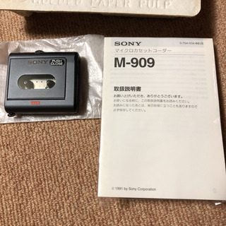 SONY M-909 マイクロカセットコーダー未使用