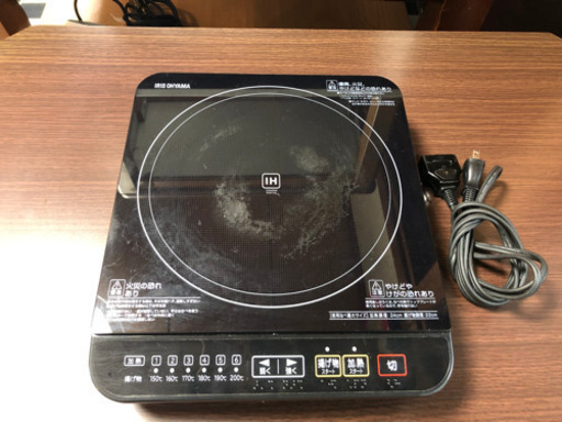 全品20％OFFキャンペーン第2弾【リサイクルサービス八光　田上店　安心の3か月保証　配達・設置OK】アイリスオーヤマ IHクッキングヒーター IHコンロ 卓上 1400W ブラック IHK-T31-B