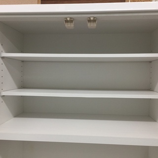 ニトリ　2枚扉レンジボード　ホワイト　内側ヤケ有　【トレファク岸和田店】 ニトリ 2枚扉レンジボード ホワイト 内側ヤケ有 【トレファク岸和田店