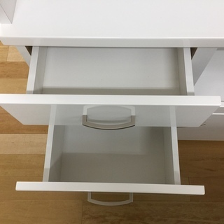 ニトリ 2枚扉レンジボード ホワイト 内側ヤケ有 【トレファク岸和田店