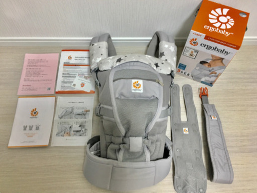 ★値下げしました★エルゴ 抱っこ紐 アダプト クールエア グレー 専用カバー付き3点セット