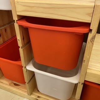 シェルフ フリーラック 収納ラック 棚 IKEA ナチュラル トロファスト 中古品① - 収納家具