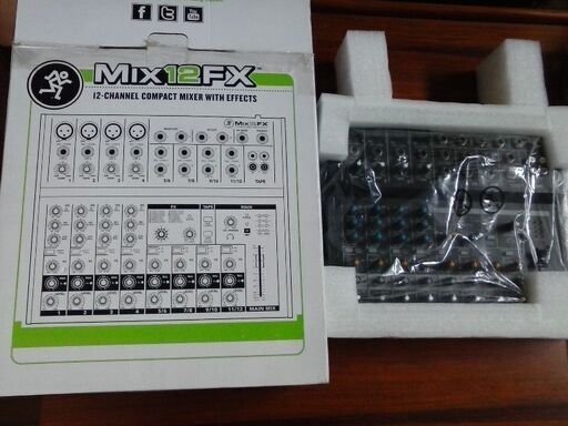値下げしましたアナログミキサー mackie mix12FX