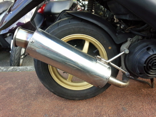 NO.3110 ライブディオ （DIO） 2サイクル ステンレスマフラー ハネ