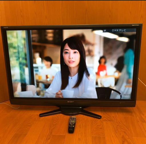 SHARP ◎綺麗◎52型 液晶テレビ AQUOS アクオス LC-52AE7 52インチ リモコン付き 岡山発 （920）AKARI