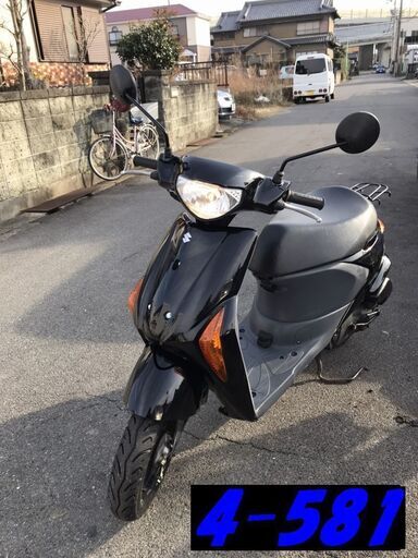 即お取引頂きました。30日間の保証有り☆名古屋市中川区☆GARAGE-ECO千音寺☆軽整備＆点検済み☆スズキ　レッツ5黒　4-581名古屋市中川区より!!