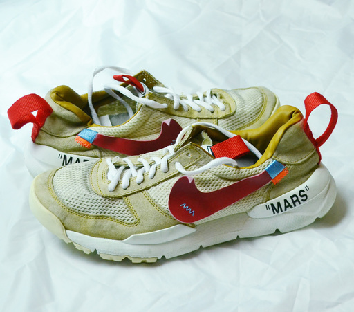 中古/希少/お得■ナイキ x オフホワイト Nike Craft Mars Yard 2.0■OFF WHITE X TOM SACHS X NIKECRAFT MARS YARD①