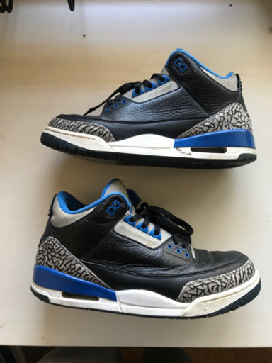 Nike air Jordan 3 retro 27.5 Sports blue ジョーダン