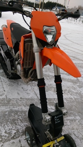 スノーバイクKTM525EXC(2005)\u0026ティンバースレッド137(2016)