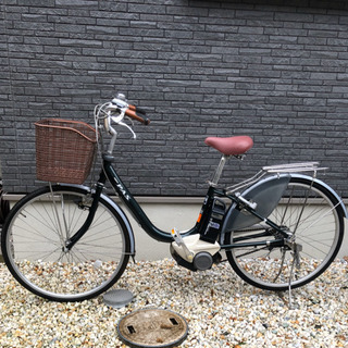 【受け渡し予定者決定済》ヤマハ電動アシスト自転車　ダークグリーン　26インチ　動作確認済