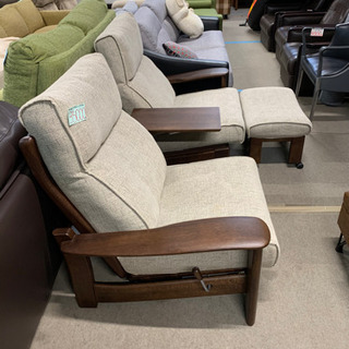 カリモク　2人用リクライニングソファ　