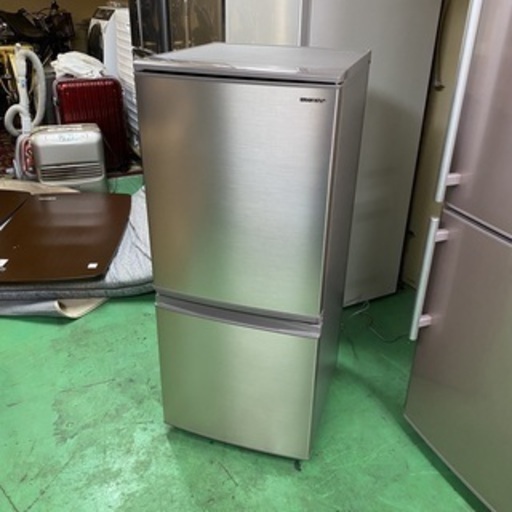 2/22 終【高年式・良品】2019年製 SHARP ノンフロン 冷凍 冷蔵庫 SJ-D14E-N 2ドア 137L シャープ 東HG 2-16