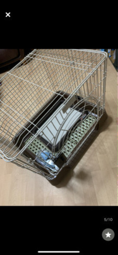 MARUKAN マルカン ペット 用 ケージ ブラウン ドア キャスター トレー サークル ハウス うさぎ　小型 犬 パピィ 動物　室内 折りたたみ
