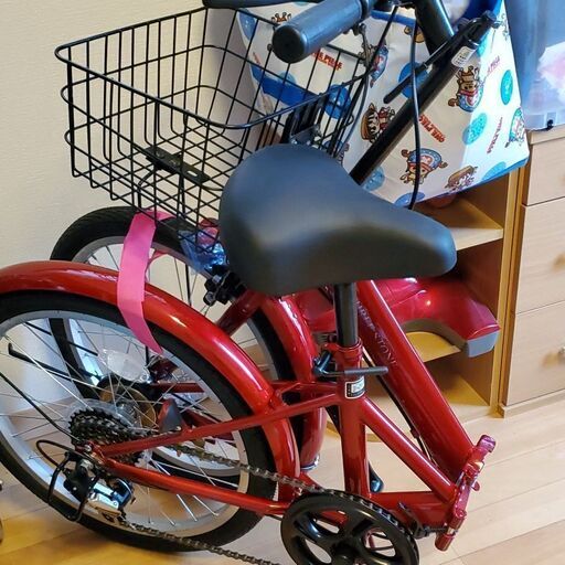 2月17日の１日限定！新品折り畳み自転車レッド！