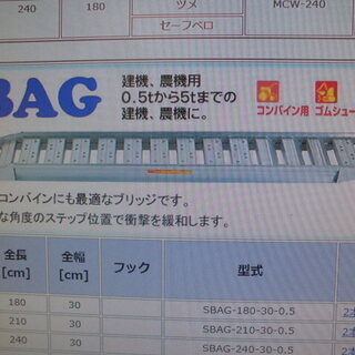 激安 さらに値下げしました 昭和アルミブリッジ SBAG 2700×400 耐荷重1.5t