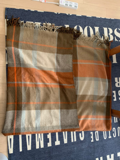 ニトリスロー膝掛け茶系チェック約130 150cm 大判サイズ Shiho 池田のその他の中古あげます 譲ります ジモティーで不用品の処分