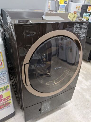 0217-01 2019年製 東芝 12/7kg ドラム式洗濯機 ZABOON タッチパネル